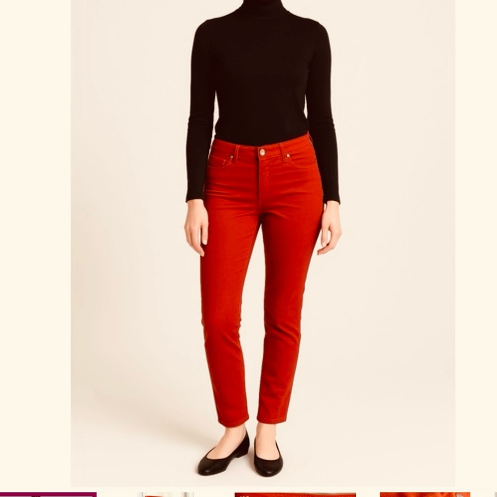 Ann Taylor LOFT modern straight micro-corduroy pants size 27/4P NWT